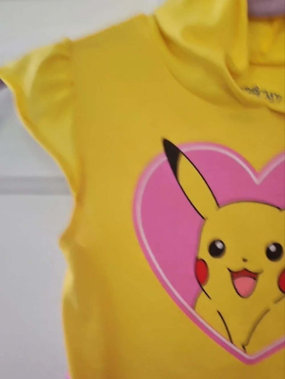 Pokemon Yellow & Pink Pikachu Heart Hooded Dress